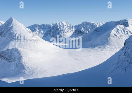 Berggipfel, Lappland, Schweden Stockfoto