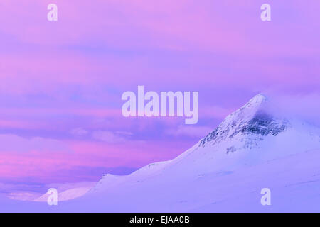 Morgen-Stimmung, Lappland, Schweden Stockfoto