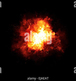 Explosion Feuer Stockfoto