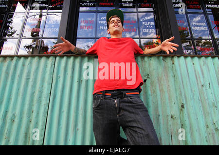 Breakdancer warten Stockfoto