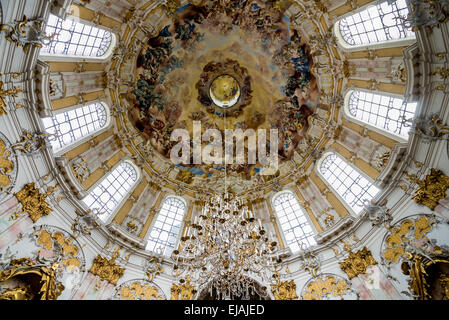 Ettal Abtei Kuppel - Benediktinerkloster - Deutschland Stockfoto