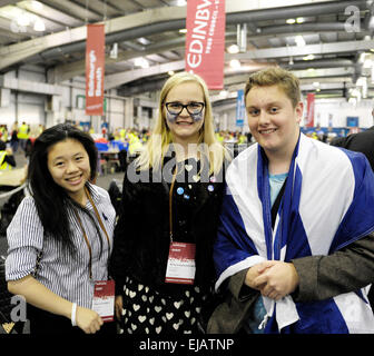 Schottland geht an den Umfragen für die schottische Unabhängigkeit Referendum 2014 allgemeine Aufnahmen Featuring: Scottish Youth Parlament wo: Edinburgh, Vereinigtes Königreich: 18 Sep 2014 Stockfoto