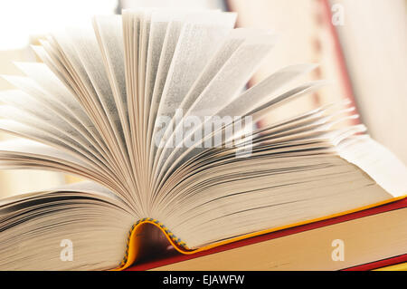 Komposition mit Büchern auf dem Tisch Stockfoto