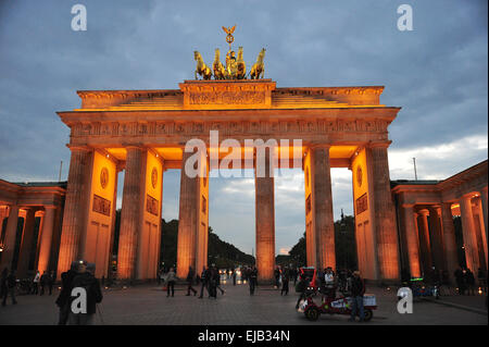 Brandenburger Tor, Tor, Berlin Deutschland Stockfoto