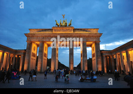 Brandenburger Tor, Tor, Berlin Deutschland Stockfoto