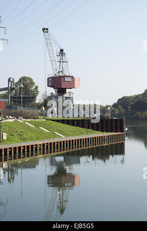 Der Hafen der Stadt in Recklinghausen, Deutschland Stockfoto