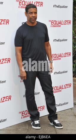 Rom-Fototermin für den "The Equalizer" im Hotel De Russie Featuring: Denzel Washington wo: Rom, Italien: 17 Sep 2014 Stockfoto