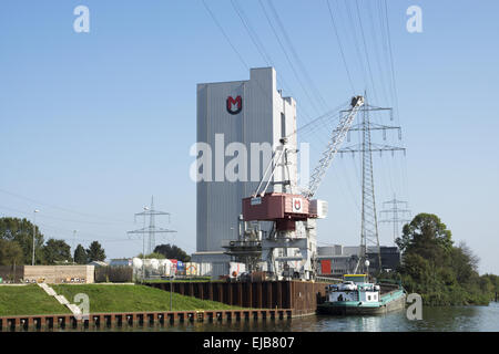 Der Hafen der Stadt in Recklinghausen, Deutschland Stockfoto