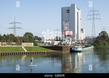 Der Hafen der Stadt in Recklinghausen, Deutschland Stockfoto