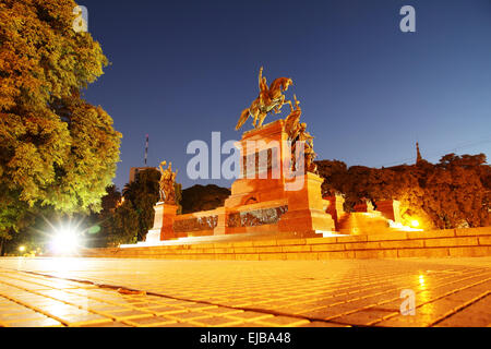 Nacht Schuss von San Martin, Buenos Aires Stockfoto