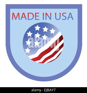 Made in USA-label Stockfoto
