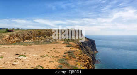 Schwarzmeer-Küste in der Nähe der Stadt Sewastopol Stockfoto