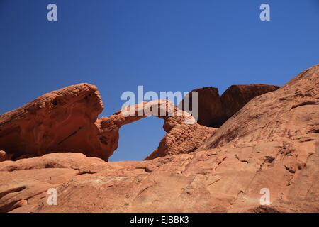 Arch Rock Valley of Fire Nevada Stockfoto