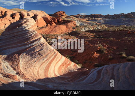 Feuer-Welle-Vally Brand Nevada Stockfoto