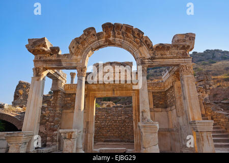 Alte Ruinen in Ephesus-Türkei Stockfoto