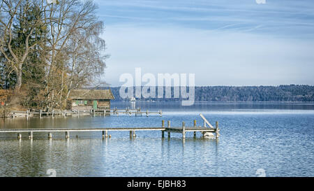 Starnberger See in Deutschland Stockfoto