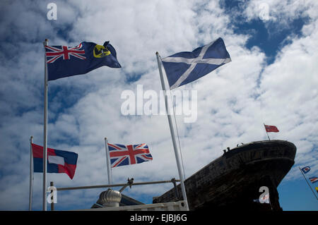 Adelaide, Australien. 24. März 2015. Stadt von Adelaide in Sunderland UK 1864 erbaut ist einer von zwei Überlebenden zusammengesetzte Klipper zusammen mit der Cutty Sark, die im Trockendock in Adelaide wiederhergestellt wird. Stadt von Adelaide Passagierservice zwischen dem Vereinigten Königreich und South Australia zur Verfügung gestellt und ist benannt nach der Stadt von Adelaide Stockfoto