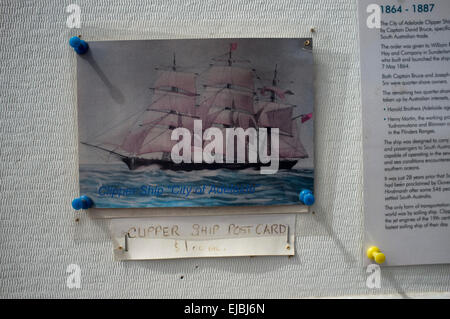 Adelaide, Australien. 24. März 2015. Stadt von Adelaide in Sunderland UK 1864 erbaut ist einer von zwei Überlebenden zusammengesetzte Klipper zusammen mit der Cutty Sark, die im Trockendock in Adelaide wiederhergestellt wird. Stadt von Adelaide Passagierservice zwischen dem Vereinigten Königreich und South Australia zur Verfügung gestellt und ist benannt nach der Stadt von Adelaide Stockfoto