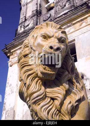 Statue Lion Kathedrale von Leon Nicaragua Zentralamerika Stockfoto