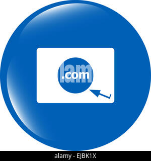 Die Domain COM-Schild-Symbol. Top-Level-Internet-Domain-symbol Stockfoto
