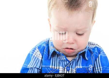 Porträt des jungen Weinen Stockfoto