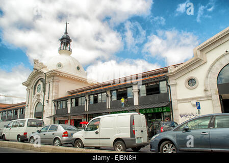 Romantische Straße Lissabon Stockfoto