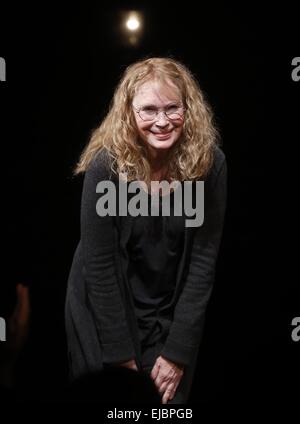 Opening Night Vorhang für das Broadway Love Letters im Brooks Atkinson Theatre. Mitwirkende: Mia Farrow wo: New York, New York, Vereinigte Staaten von Amerika als: 18 Sep 2014 Stockfoto