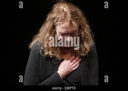 Opening Night Vorhang für das Broadway Love Letters im Brooks Atkinson Theatre. Mitwirkende: Mia Farrow wo: New York, New York, Vereinigte Staaten von Amerika als: 18 Sep 2014 Stockfoto