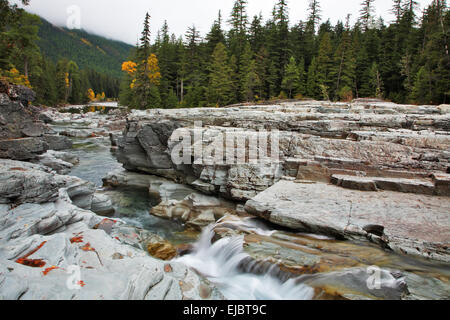 Kalten kleinen Teich im Herbst in Kanada Stockfoto