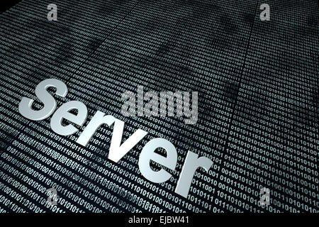 Server-Binär-Hintergrund Stockfoto