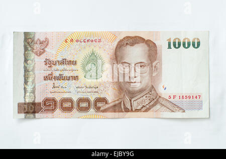 Nahaufnahme von Thailand Währung thailändischer baht Stockfoto