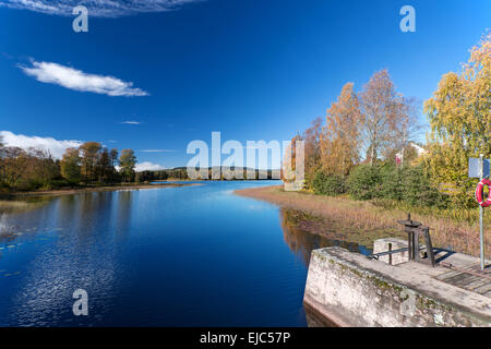 Herbst Seen in Norwegen Stockfoto