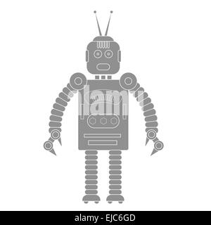 Roboter-Symbol Stockfoto