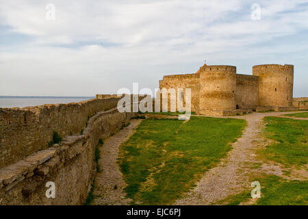 Alte Festung in der Stadt Bilhorod-Dnistrovski Stockfoto