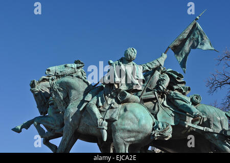 Bürgerkrieg Soldat Statue in Washington, D.C. Stockfoto