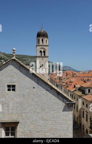 Häuser in Dubrovnik Kroatien Stockfoto