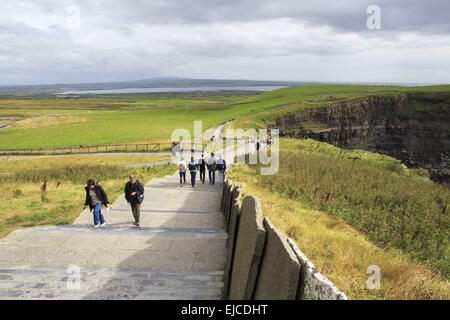 Wanderweg zur Aussichtsplattform. Stockfoto