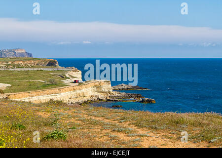 Schwarzmeer-Küste in der Nähe der Stadt Sewastopol Stockfoto