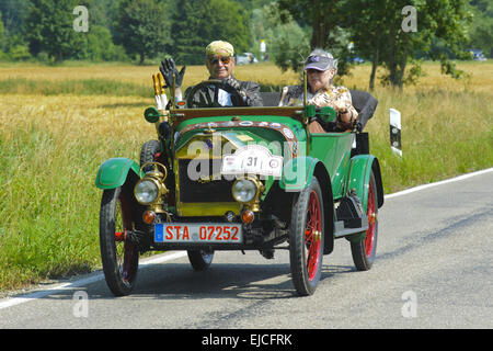 Oldtimer-Rallye für alt antik Oldtimer Stockfoto