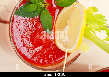 frischer Tomatensaft Stockfoto