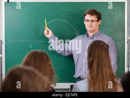 Lehrer an der Universität Stockfoto