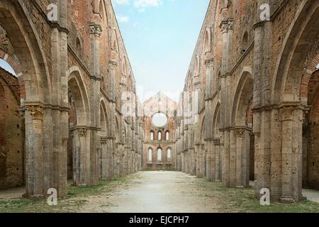 Zisterzienser Kloster aus dem 12. Jahrhundert Stockfoto