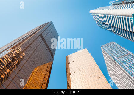 moderne Gebäude, Ansicht von unten Stockfoto