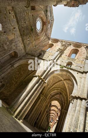 Zisterzienser Kloster aus dem 12. Jahrhundert Stockfoto