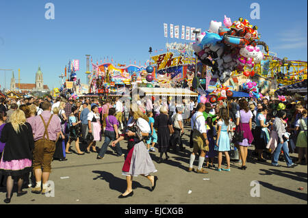 Oktoberfest in München, Bayern Stockfoto