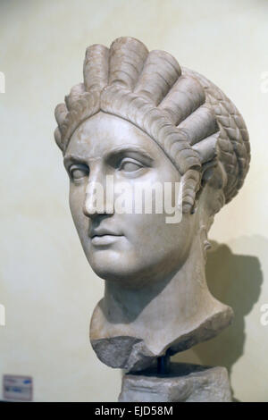 Porträt von Salonina Matidia (68-119). Nervo-kurzen Dynastie. Marmor. Von Via Giolitti. 2. C. AD. Kapitolinischen Museen. Rom. Stockfoto