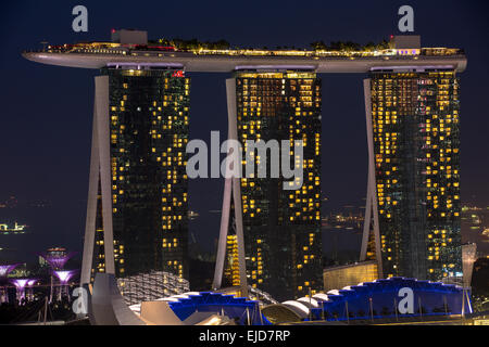 Marina Bay Sands Singapore Hotel Stockfoto