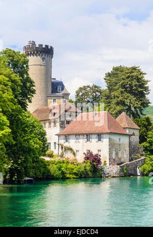 Schloss Châteauvieux am Lac d ' Annecy Duingt, Haute-Savoie, Rhône-Alpes, Frankreich Stockfoto