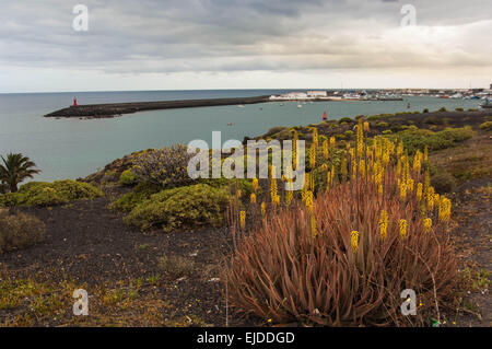 ARRECIFE/Spanien 6. April 2006 - Blick auf Arrecife Stockfoto