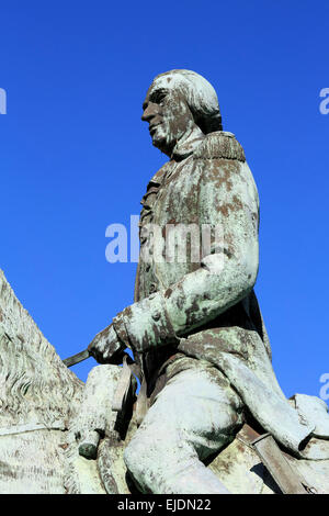 Bernardo de Galvez Statue, Central Business District, New Orleans, Louisiana, USA Stockfoto